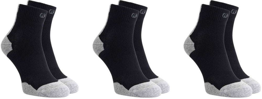 Rogelli core hardloopsokken - 3-pack - zwart grijs - 36 39