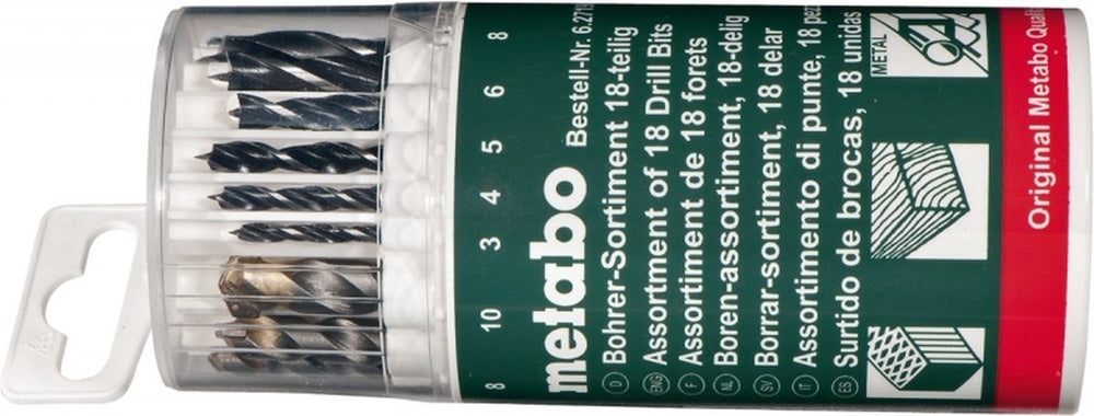 Metabo toebehoren - 18-delige borenset 627190000