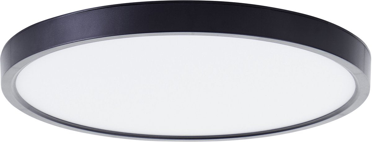 Brilliant lotti - plafondlamp - ø 30 cm - led 21w - 2500lm - 3000k - rgb - dimbaar - afstandsbediening - timer - nachtlicht - tuya - zwart