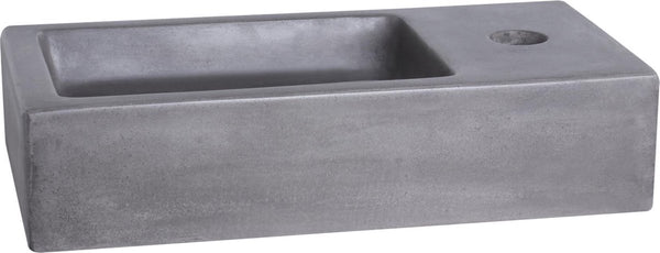 Differnz ravo fontein - wasbak beton - donkergrijs - 38.5 x 18.5 x 9 cm
