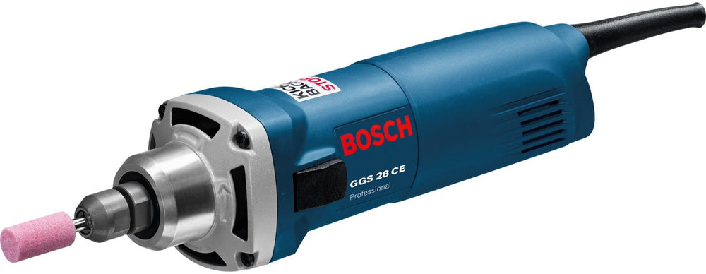Bosch slijpmachine ggs 28 ce (kickback stop) (2 x steeksleutel sw 19, spaneenheid (spanmoer spantang 6 mm))