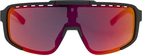 Agu bold 2.0 fietsbril zwart rood lens