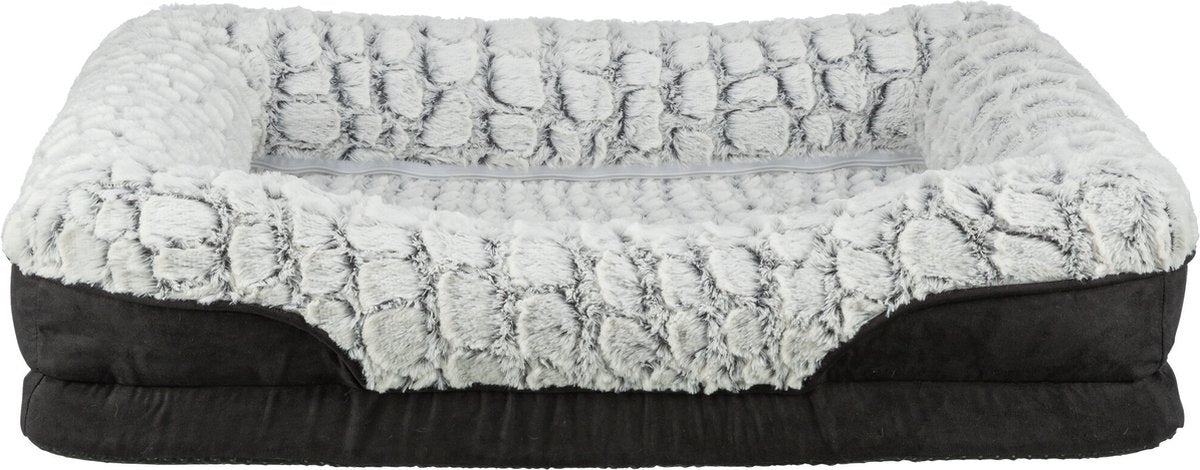 Trixie - vital hondenmand lino - hoekig - zwart grijs - 90x65 cm