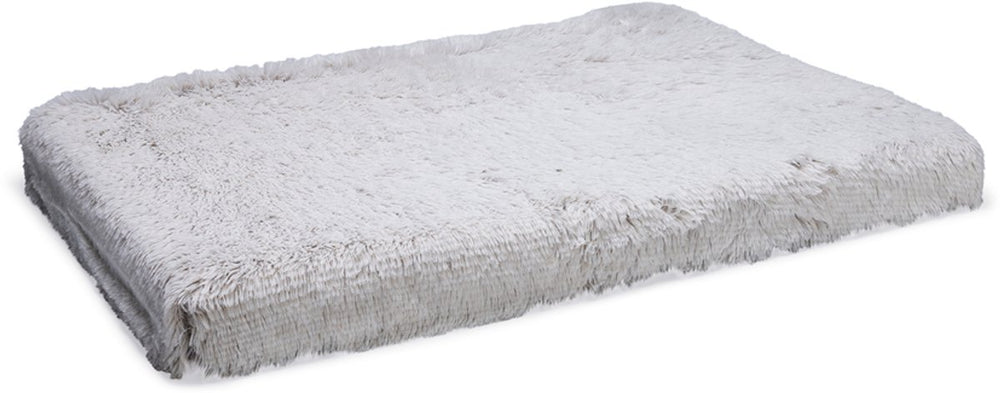 Beeztees siba - orthopedisch hondenkussen - fluffy - beige - 100x70x9 cm - maat l -