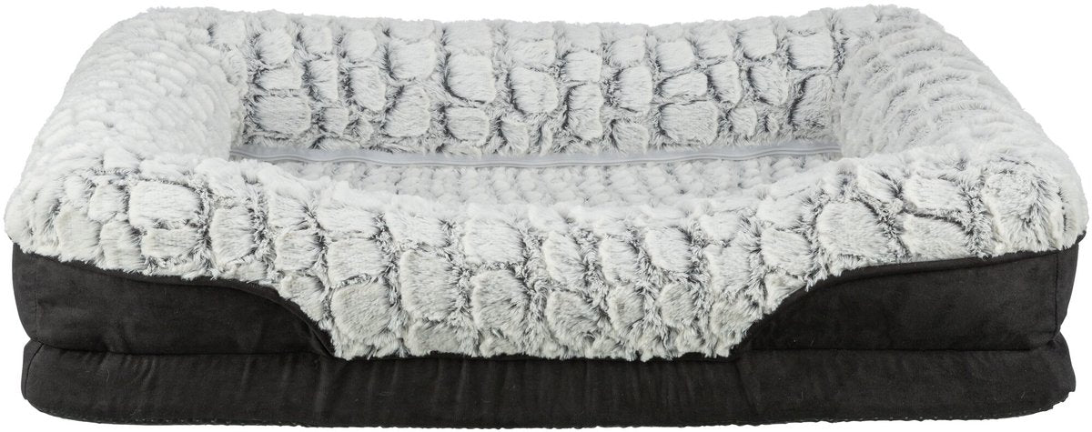 Trixie - vital hondenmand lino - hoekig - zwart grijs - 70x55 cm