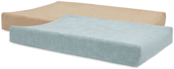 Jollein aankleedkussenhoes badstof 50x70cm sea green biscuit (2p)