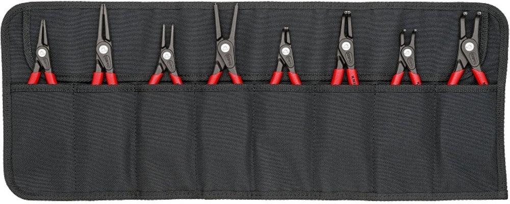 Knipex 00 19 58 v02 precisie-borgveertang set geschikt voor borgringen binnen- en buitenringen 12-25 mm, 19-60 mm 10-25