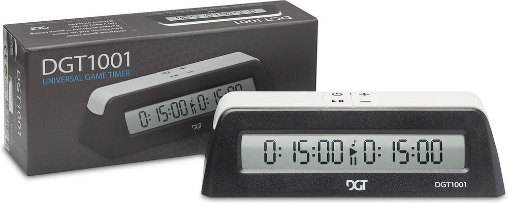 Geronimo games schaakklok dgt 1001 zwart wit