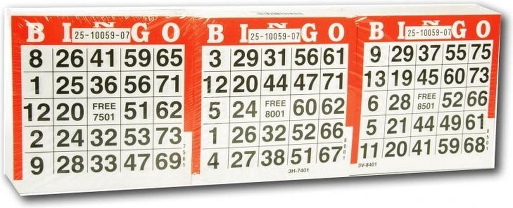 Engelhart bingokaarten 1500 vellen – eenkleurig voor eenmalig gebruik – bingo accessoire voor spelavonden evenementen –