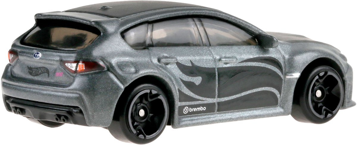 Hot wheels 1 64 jkx59 subaru impreza wrx, silver black *compact kings* gdg44-977q