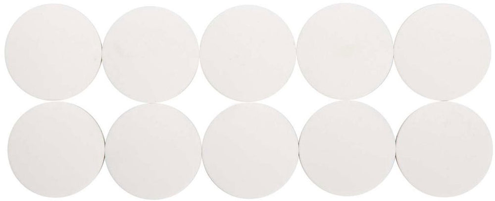 Maul magneet rond 10 stuks 2,5 kg kunststof ferriet bruchsicher erodiert lackiert ø 3.8 x 1.55 cm wit