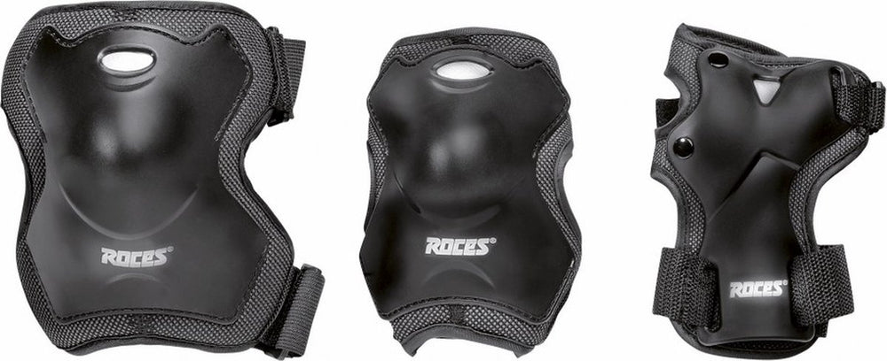skatebeschermingsset Super unisex zwart maat L 6-delig