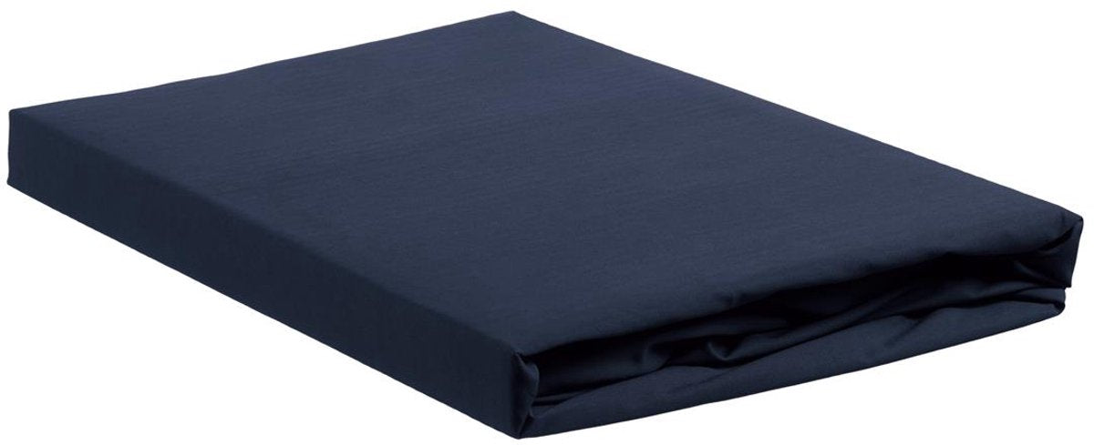 Ambiante katoen - hoeslaken - 200x210 220 - donker blauw
