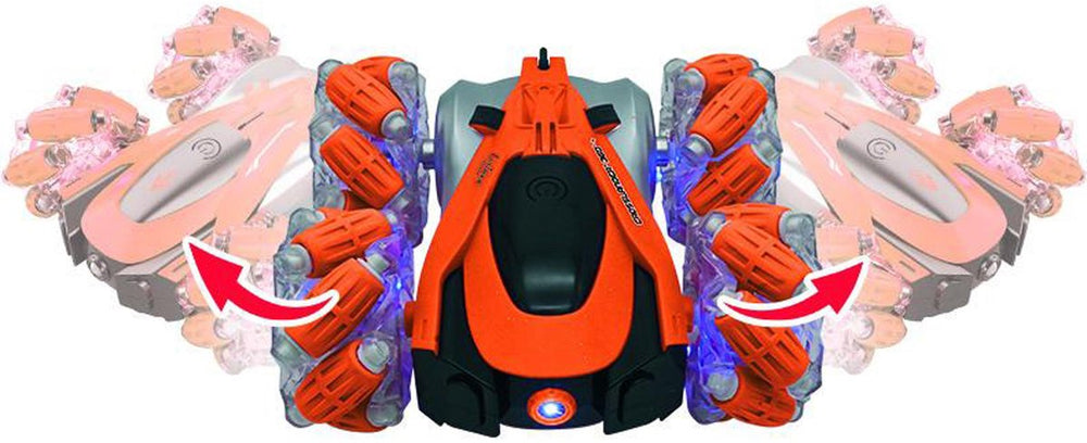 Lexibook crosslander® 360+ - oplaadbare en programmable radio-controlled stunt car met verlichting.