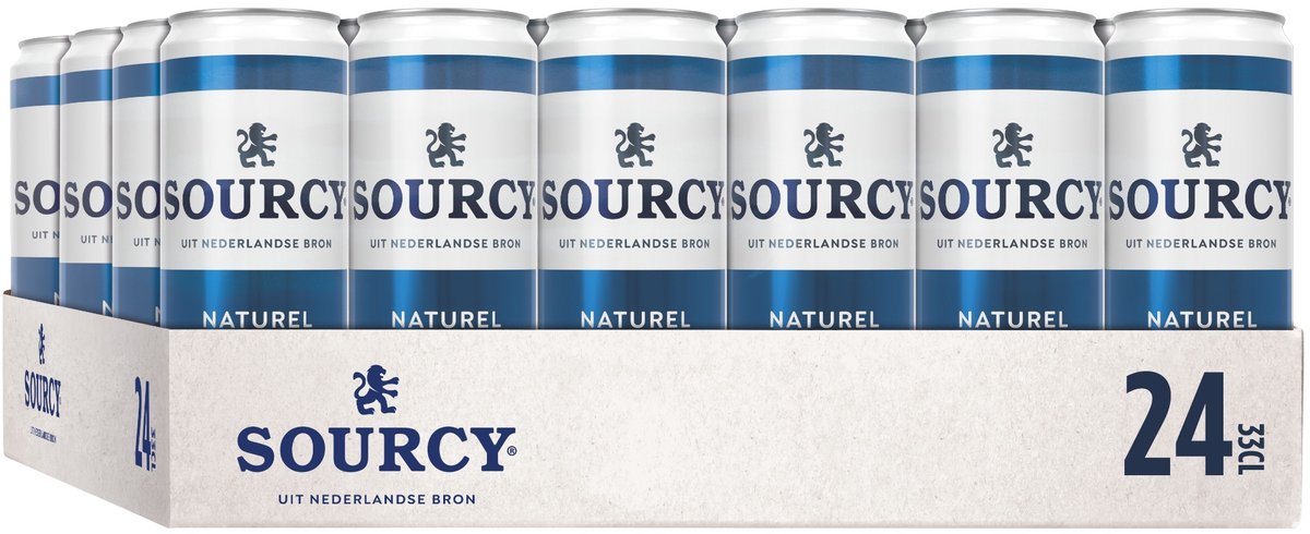 Sourcy blauw tray 24x330 ml - voordeelverpakking