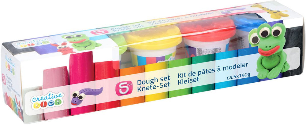 Speelklei - 5 kleipotjes