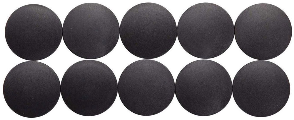 Maul magneet rond 10 stuks 2,5 kg kunststof ferriet bruchsicher erodiert lackiert ø 3.8 x 1.55 cm zwart