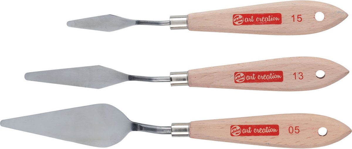 Talens kunstcreatieset van 3 schildersmessen