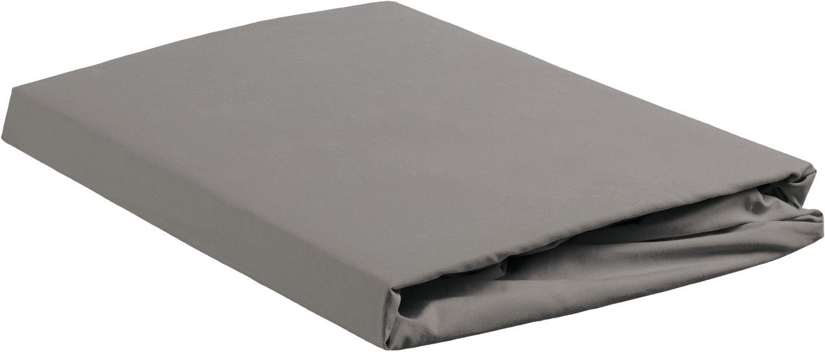 Ambiante katoen - topper hoeslaken - 160x220 - grijs