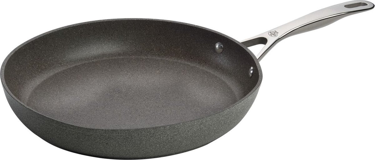 Merkloos sans marque pan ballarini salina granitium antraciet grafiet roestvrij staal aluminium ø 32 cm