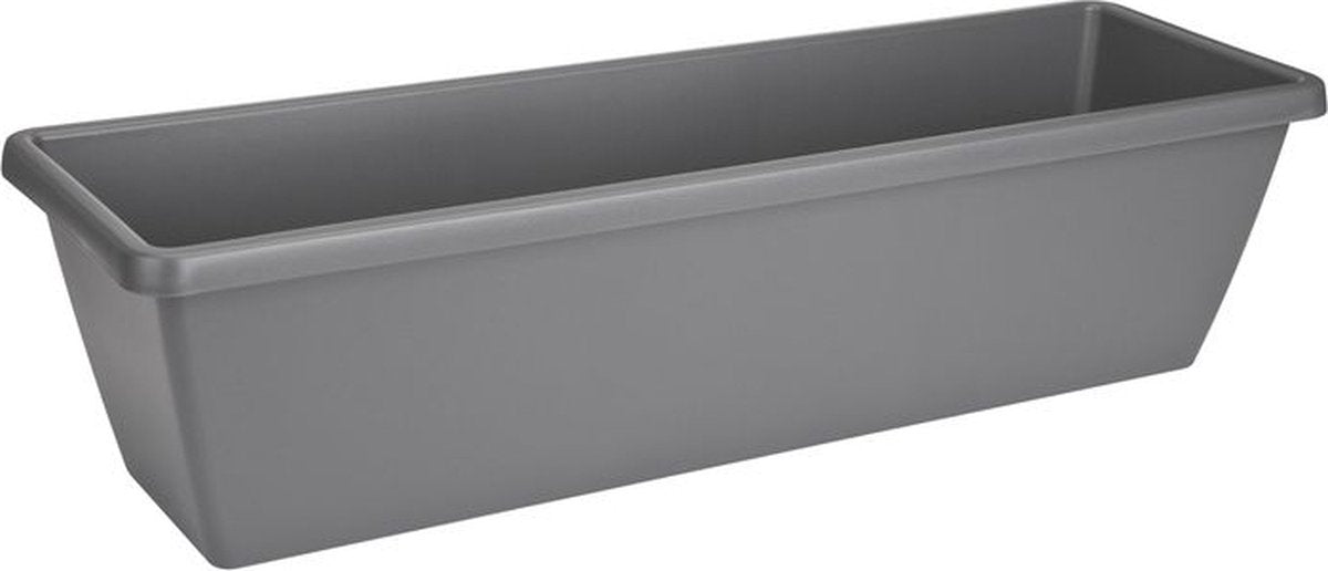 Elho barcelona xl 80 - plantenbak voor balkon buiten - ø 77.8 x h 20.3 cm - antraciet