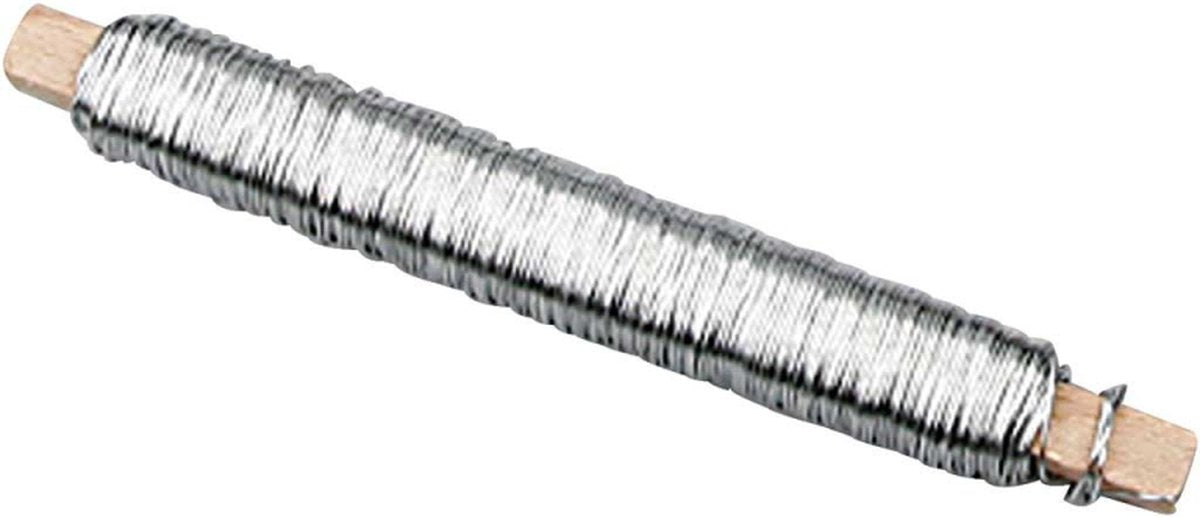 Creativ company cc ijzerdraad 0,6 mm zilverkleurig 50m