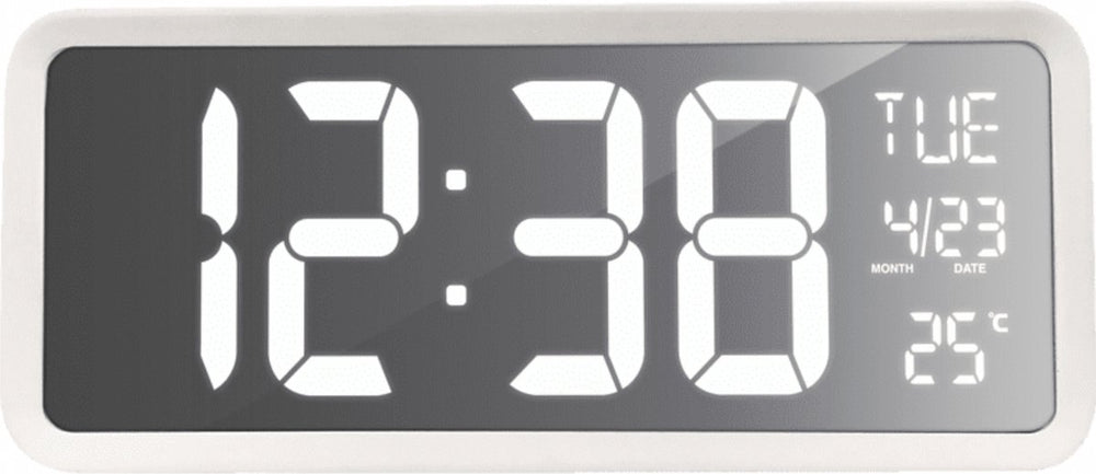 Technoline wandklok tafelklok grote duidelijke cijfers - datum dag aanduiding - temperatuur - ws 8130