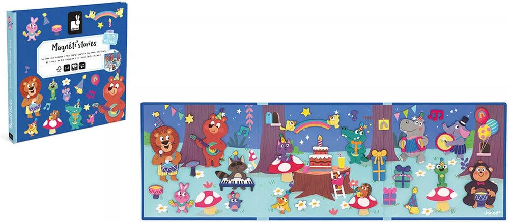 Janod - magneti stories - dierenfeest – educatieve magneetset