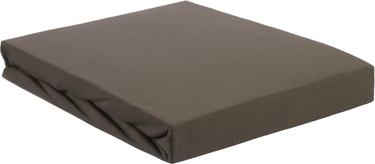 Beddinghouse - jersey-stretch - hoeslaken - 90x220 cm - warmgrijs - premium kwaliteit