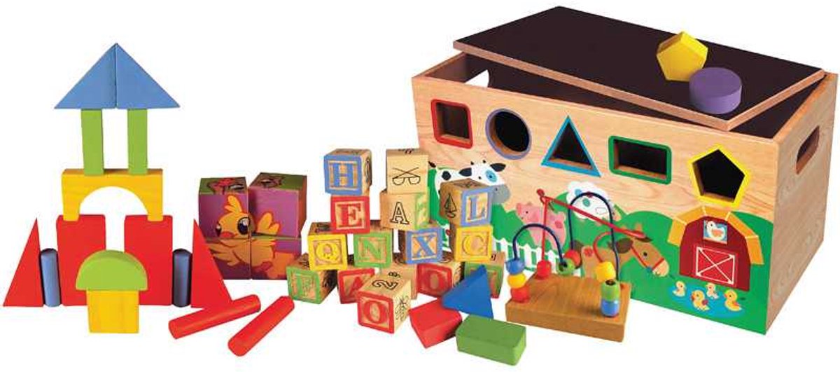 Braet first learning 9 in 1 activiteitenkoffer - hout