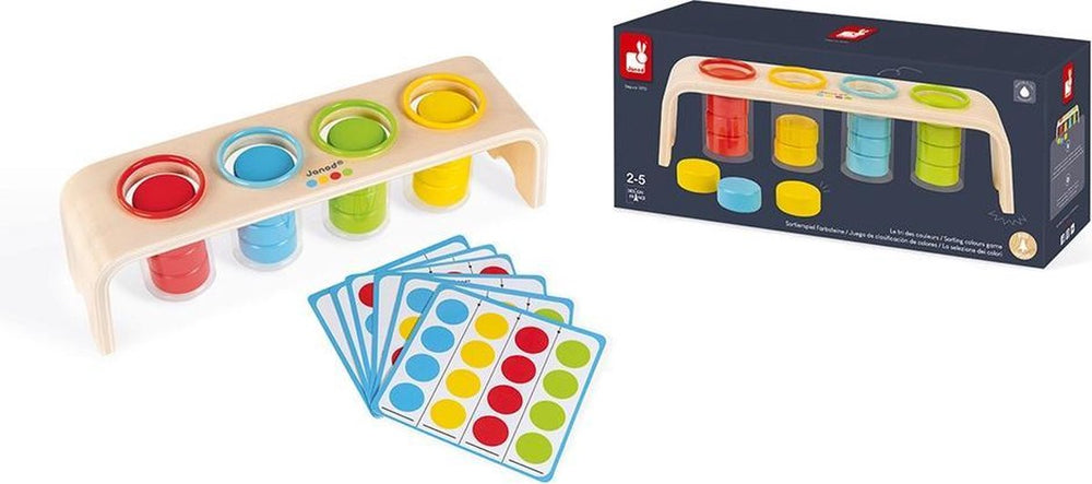 Janod - educatief spel - kleuren sorteren