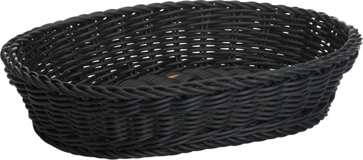 Westmark saleen broodmand ovaal zwart 32x23x7cm - kunststof design.