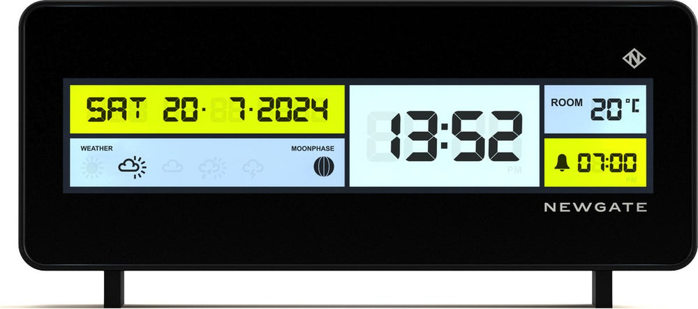 Newgate futurama lcd - wekker met zwarte rand