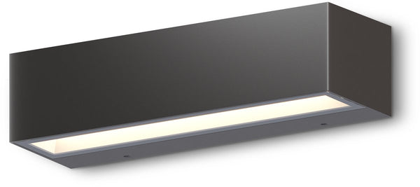 Calex modena wandlamp - downlight - buiten binnen - geïntegreerd led - warm wit licht - 26cm - waterdicht - zwart