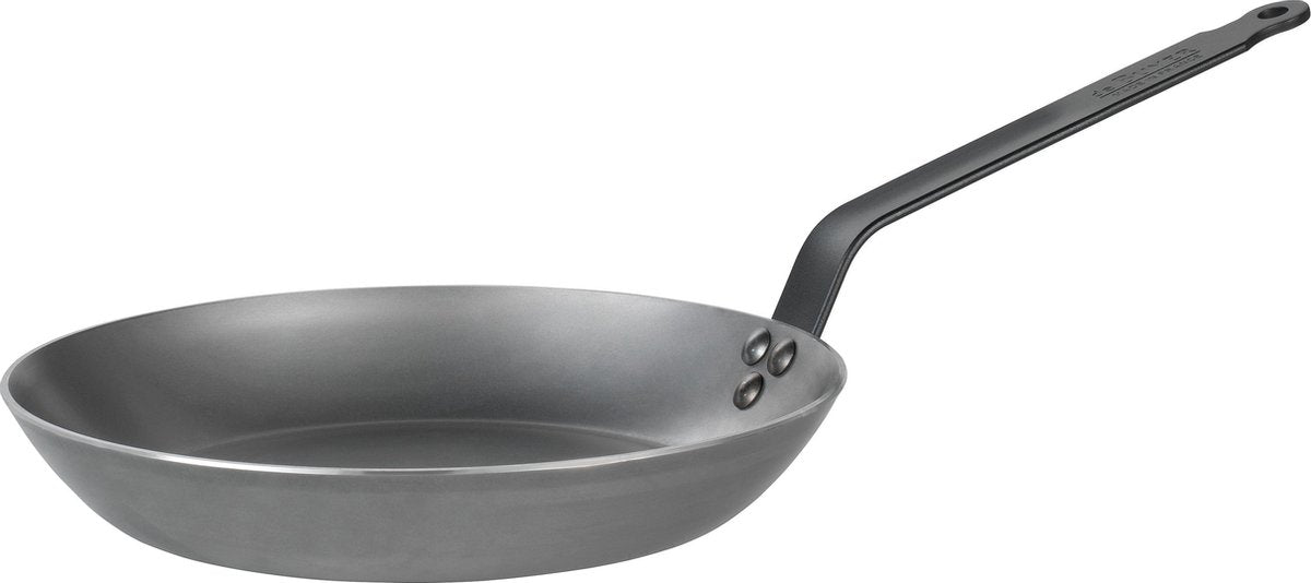 Debuyer de buyer mineral b black koekenpan 28 cm – plaatstaal – pfas-vrij – professionele bakprestaties – inductie geschikt