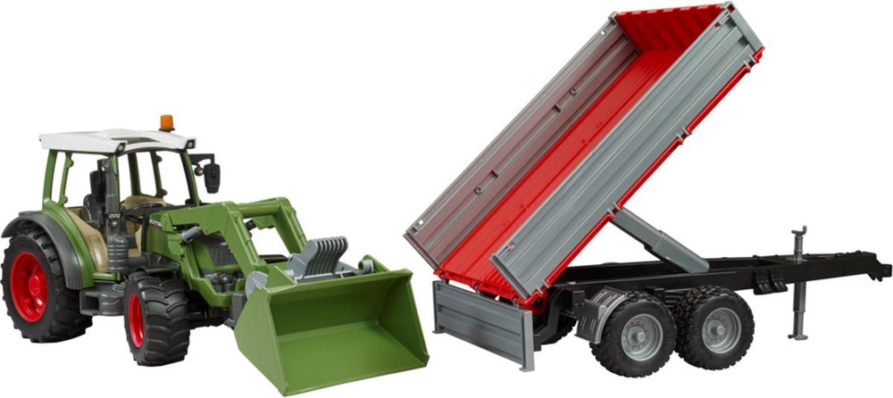 Bruder trekker fendt 210s met aanhanger