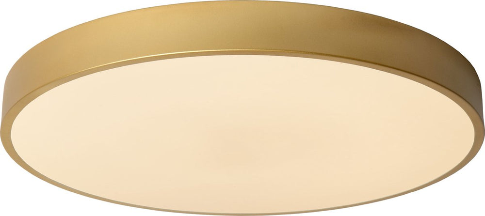 Lucide unar - plafonnière (plafondlamp) - ø 49,5 cm - led 3 stepdim - 1x36w 2700k - mat goud messing