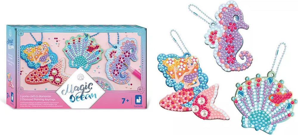 Janod - magic ocean - 3 diamond sleutelhangers