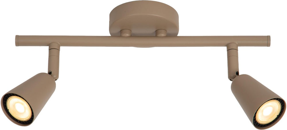 Lucide tiana - wandspot wandlamp - 2xgu10 - taupe | essential