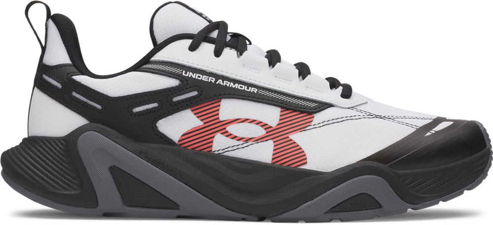 Under armour ua charged commit tr 5-wht heren sportschoenen - wit - zwart - venom rood