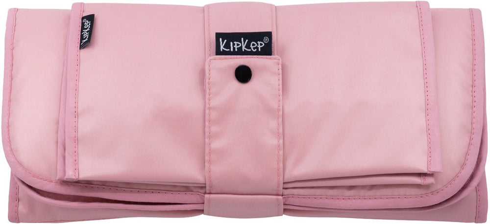 Kipkep napper combi verschonings-set - mauve - verschoonmatje incl. luieretui - wasbaar - waterafstotende zijde
