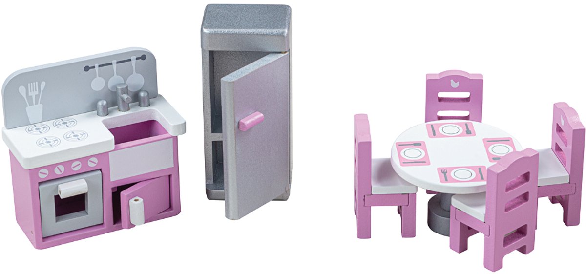 Tidlo Dollhouse Kitchen Accessory Set 9-piece