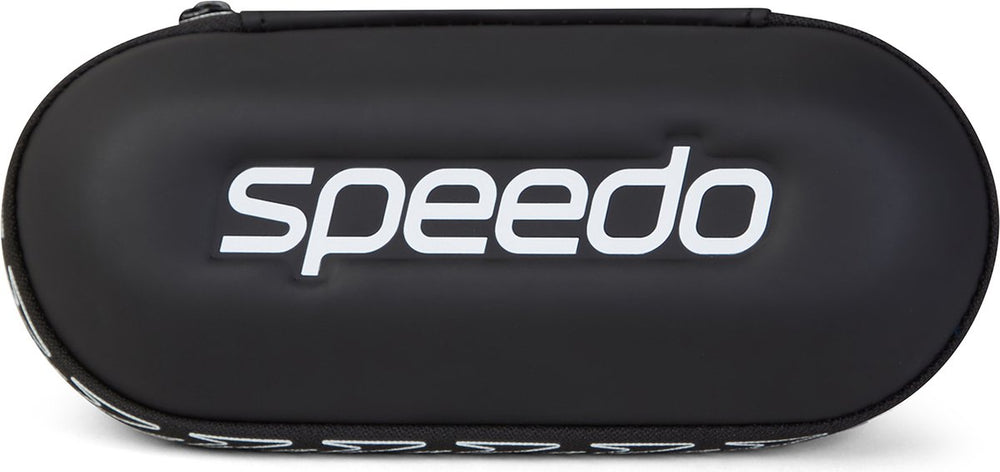 Speedo opbergdoos zwembril - hardcase beschermhoes voor zwembrillen duikbril - met afwateringsgaten - zwart