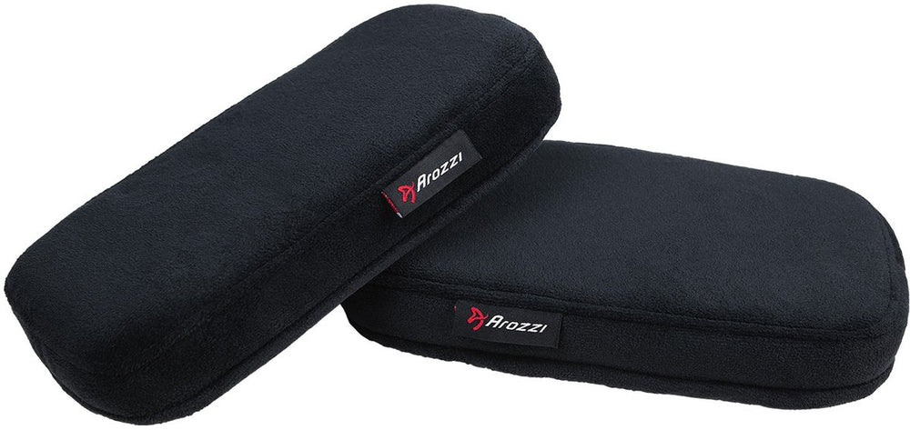Arozzi armleuning kussens - memory foam - velvet hoes - zwart