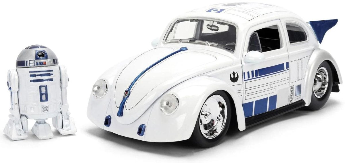 Jada toys star wars - r2-d2 volkswagen drag beetle - diecast - jada - schaal 1:24