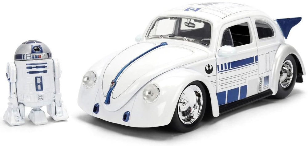Jada toys star wars - r2-d2 volkswagen drag beetle - diecast - jada - schaal 1:24