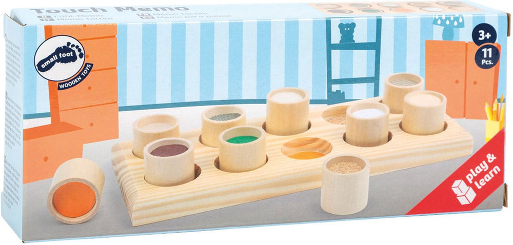 Small foot - wooden sensory memo game