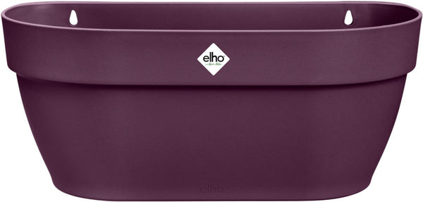 Elho vibia campana wall basket 35 - wand bloempot voor buiten - 100% gerecycled plastic - ø 35.0 x h 14.8 cm - esdoorn paars