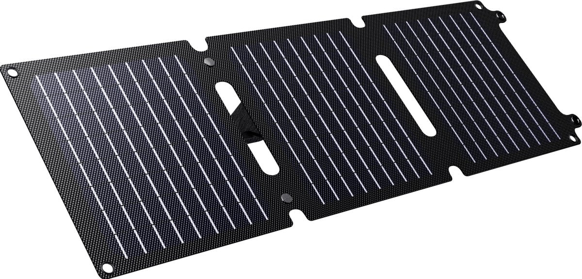 Trust zuny 20w draagbaar zonnepaneel – mobiele solar opalder voor smartphone, tablet powerbank - zwart