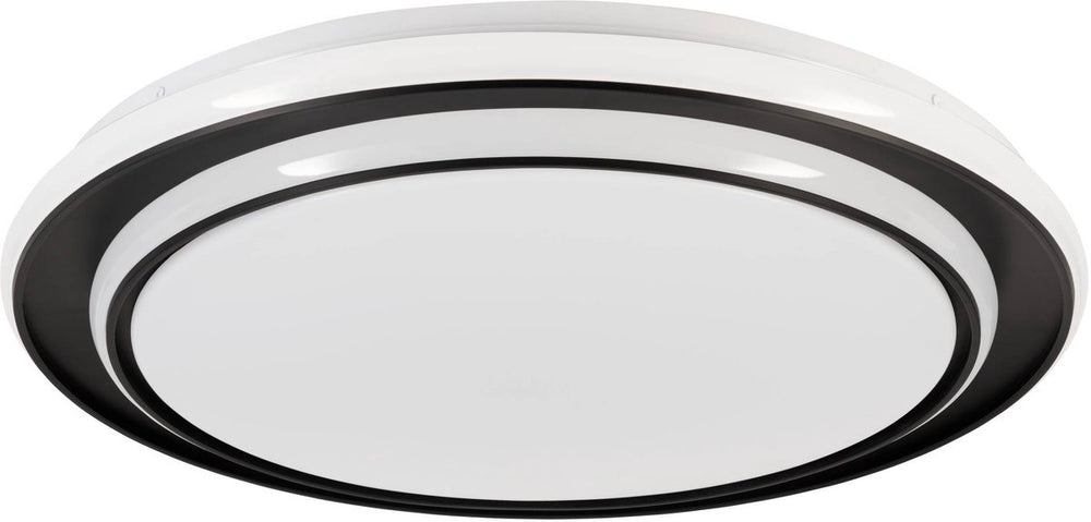 Eglo moschetta plafondlamp - ø 49 cm - zwart wit - instelbaar wit licht (warm, neutraal en daglicht)